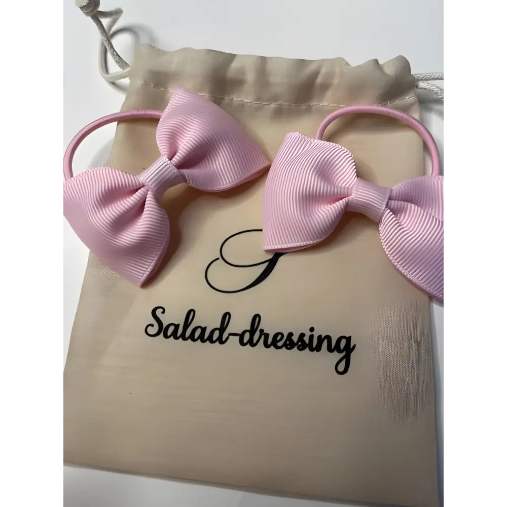 Ensemble de deux élastiques ROSA Chouchous enfants salad-dressing 