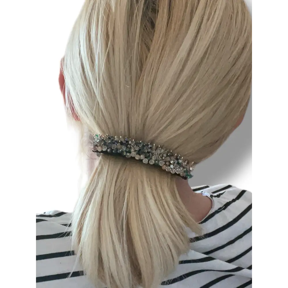 Barrette pour cheveux en perles multicolores, accessoire mode féminin