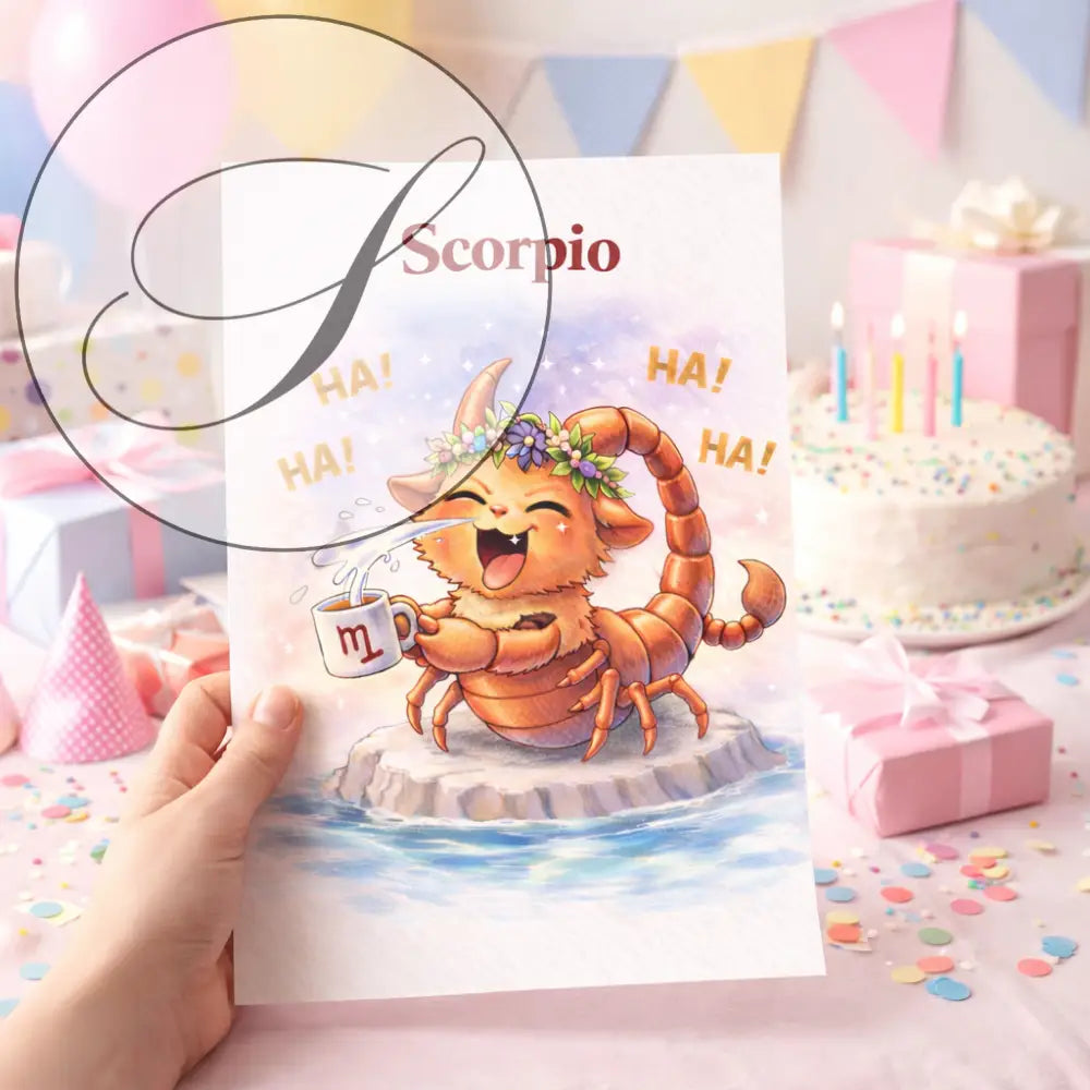 Affiche Scorpion à imprimer, idée cadeau anniversaire