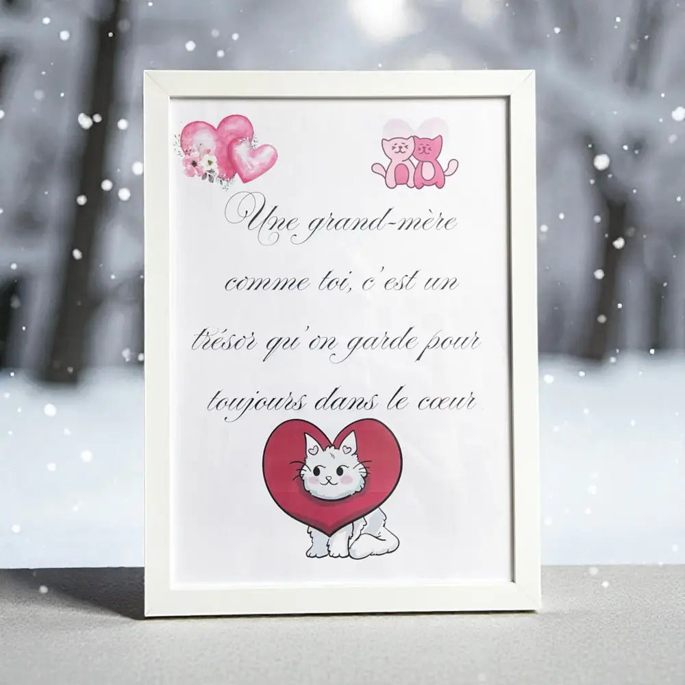 Affiche numérique parfaite en cadeau Mamie.