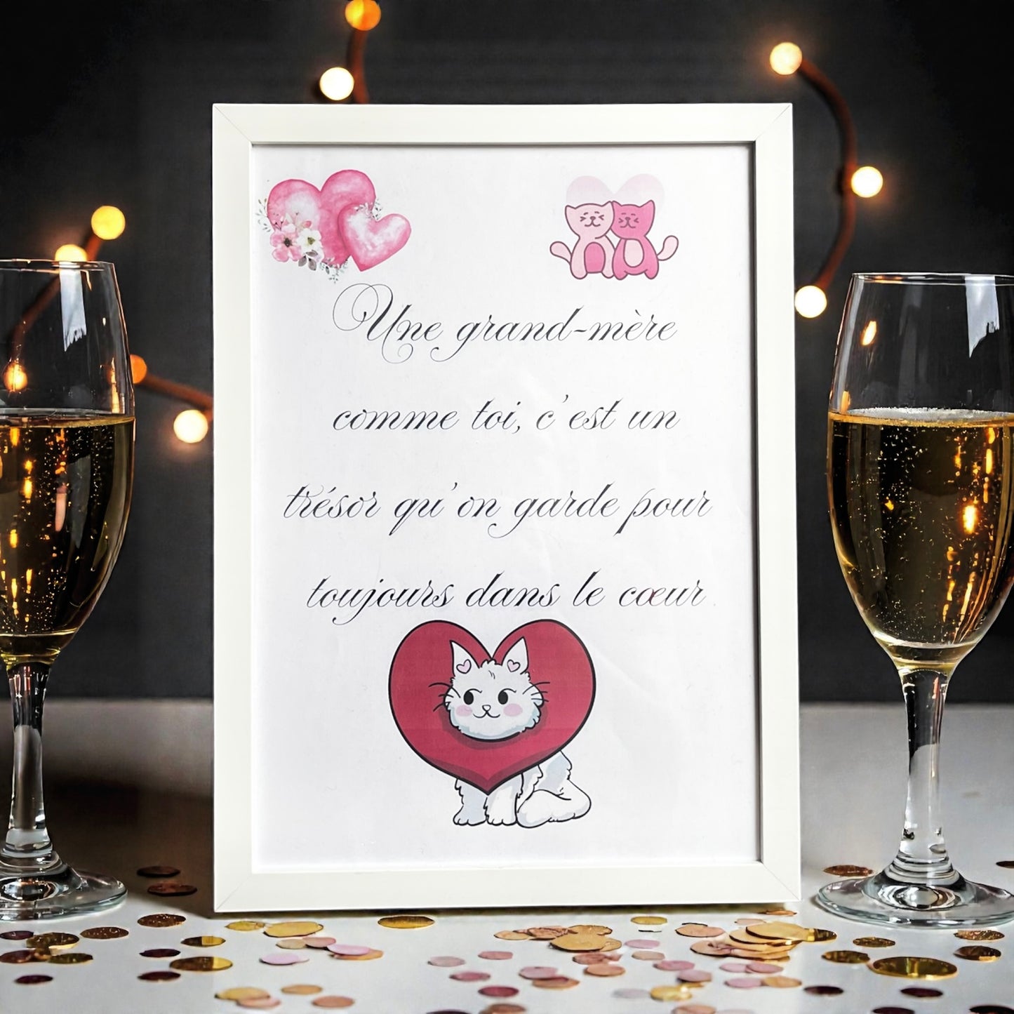 Affiche idéale comme idée cadeau Noël Mamie