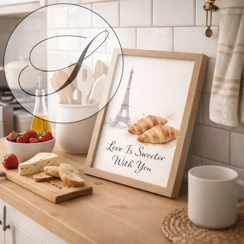 Cadeau Saint Valentin design en poster download pour décoration murale