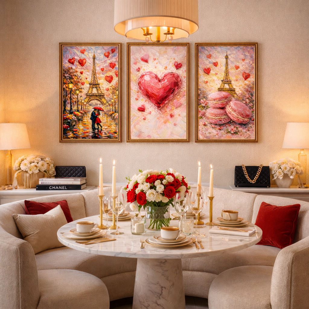 idee Cadeau Saint Valentin affiche murale moderne pour salon chaleureux