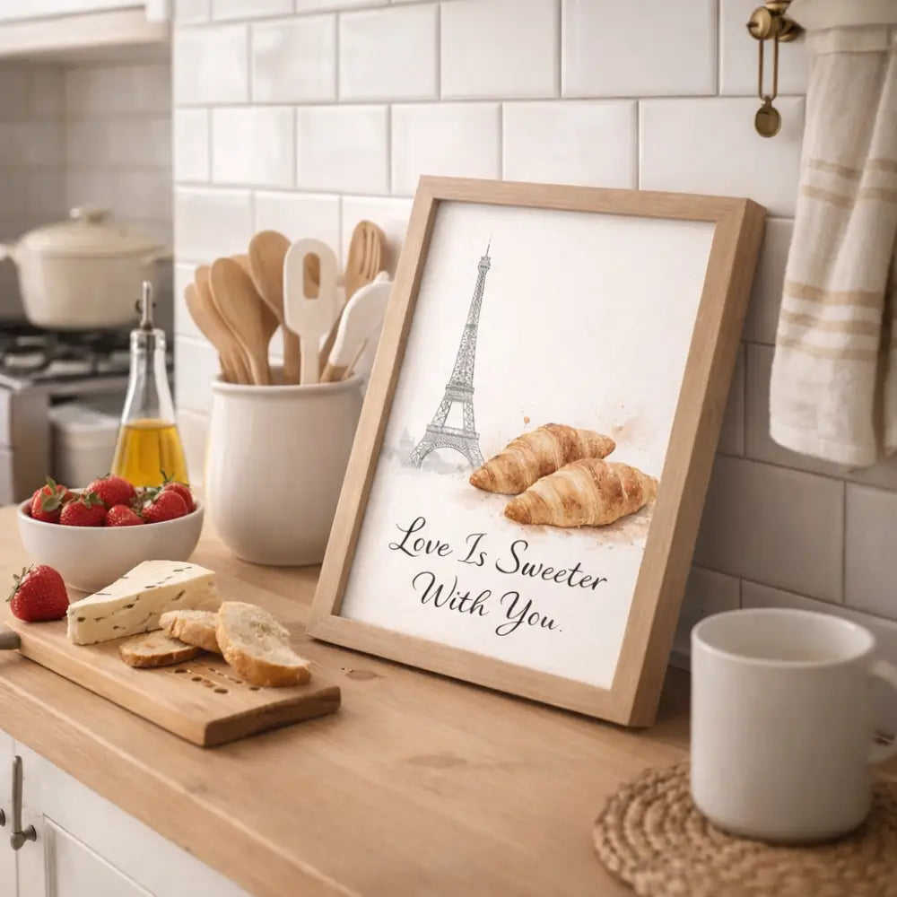 Cadeau Saint Valentin design en poster download pour décoration murale