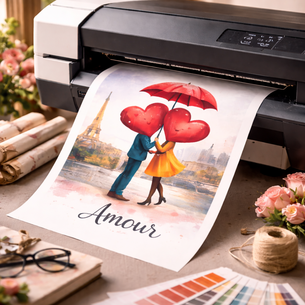 Idée Cadeau Saint Valentin poster à imprimer amour moderne mural
