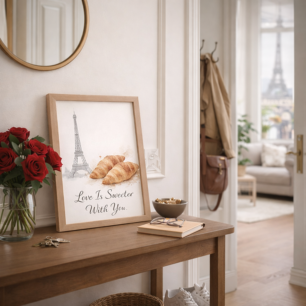 Idée Cadeau Saint Valentin avec poster moderne en décoration murale