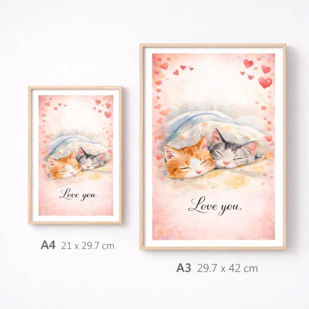 Décoration murale romantique avec poster download idée cadeau Saint Valentin
