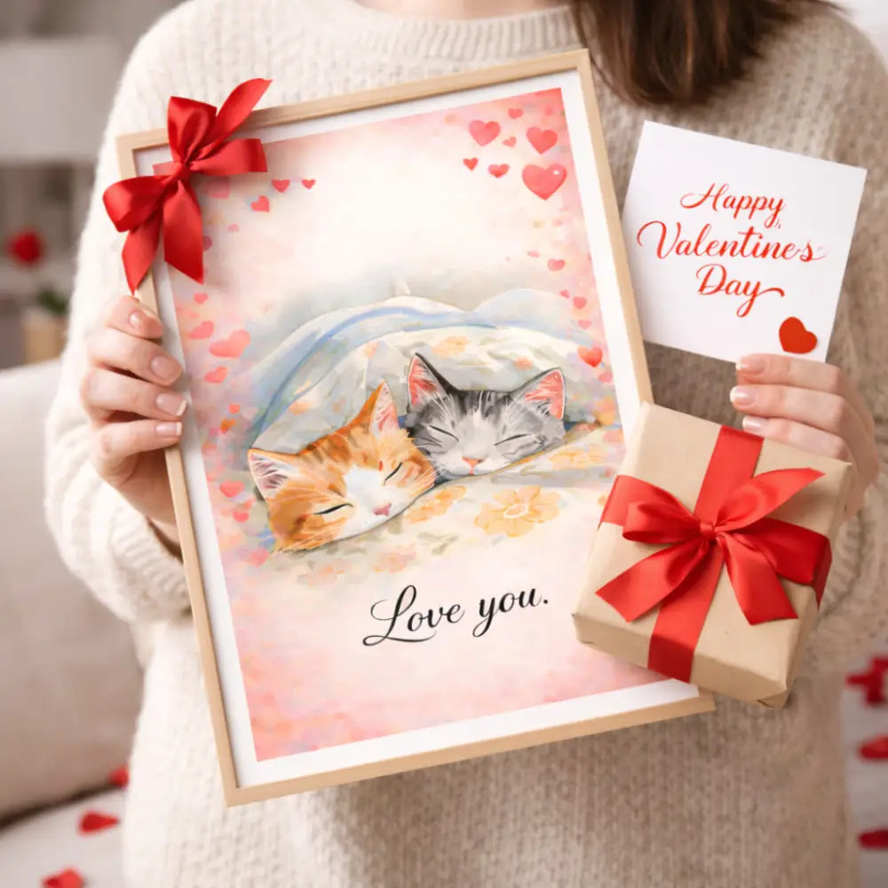Cadeau Saint Valentin original en poster download pour décoration murale