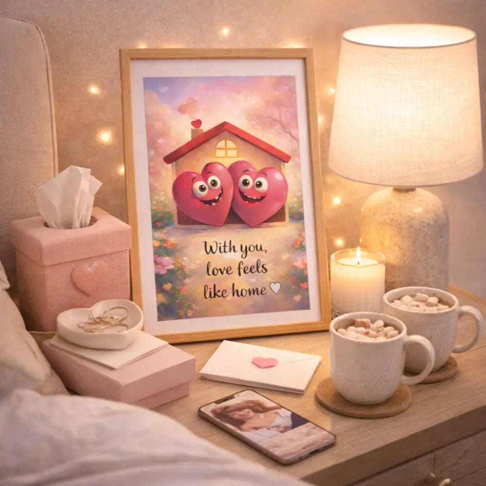 Valentine gift romantic wall printable poster artwork