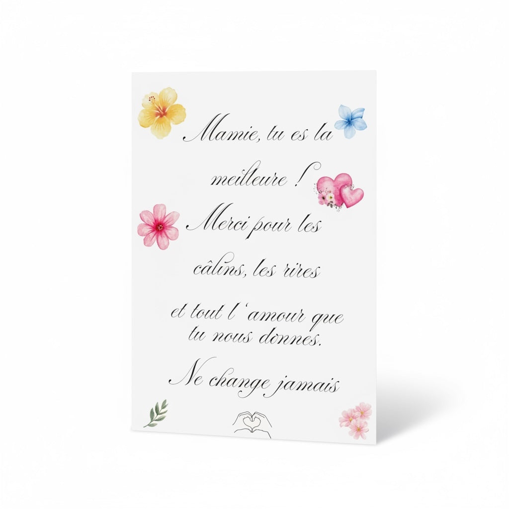 Illustration douce idéale comme idée cadeau mamie