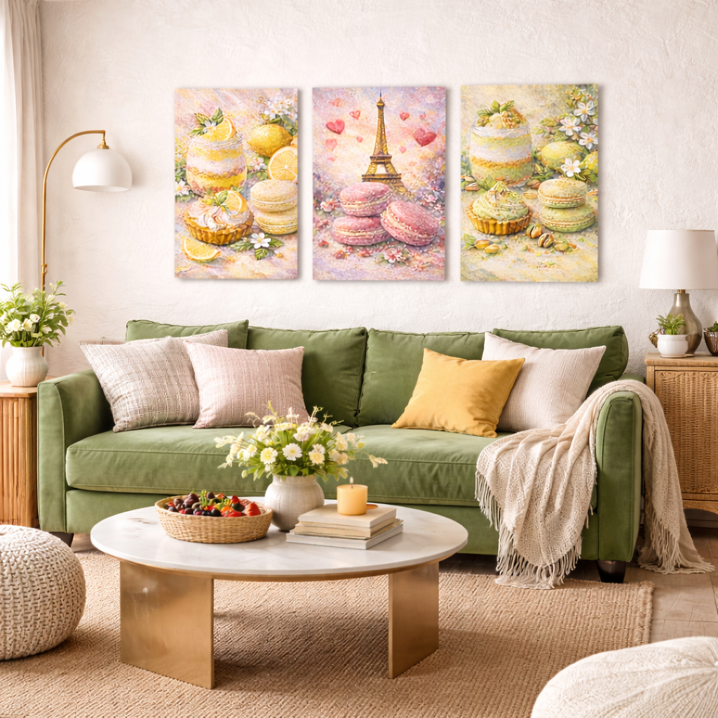 Impression affiche cuisine dessert pistache poster mural