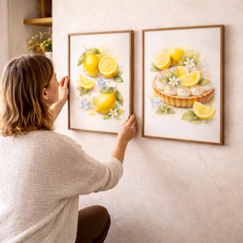 décoration murale cuisine citron affiche moderne atelier salad-dressing paris