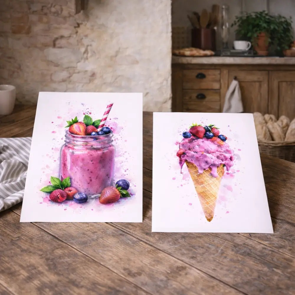 affiche cuisine fruits rouges à imprimer décoration murale