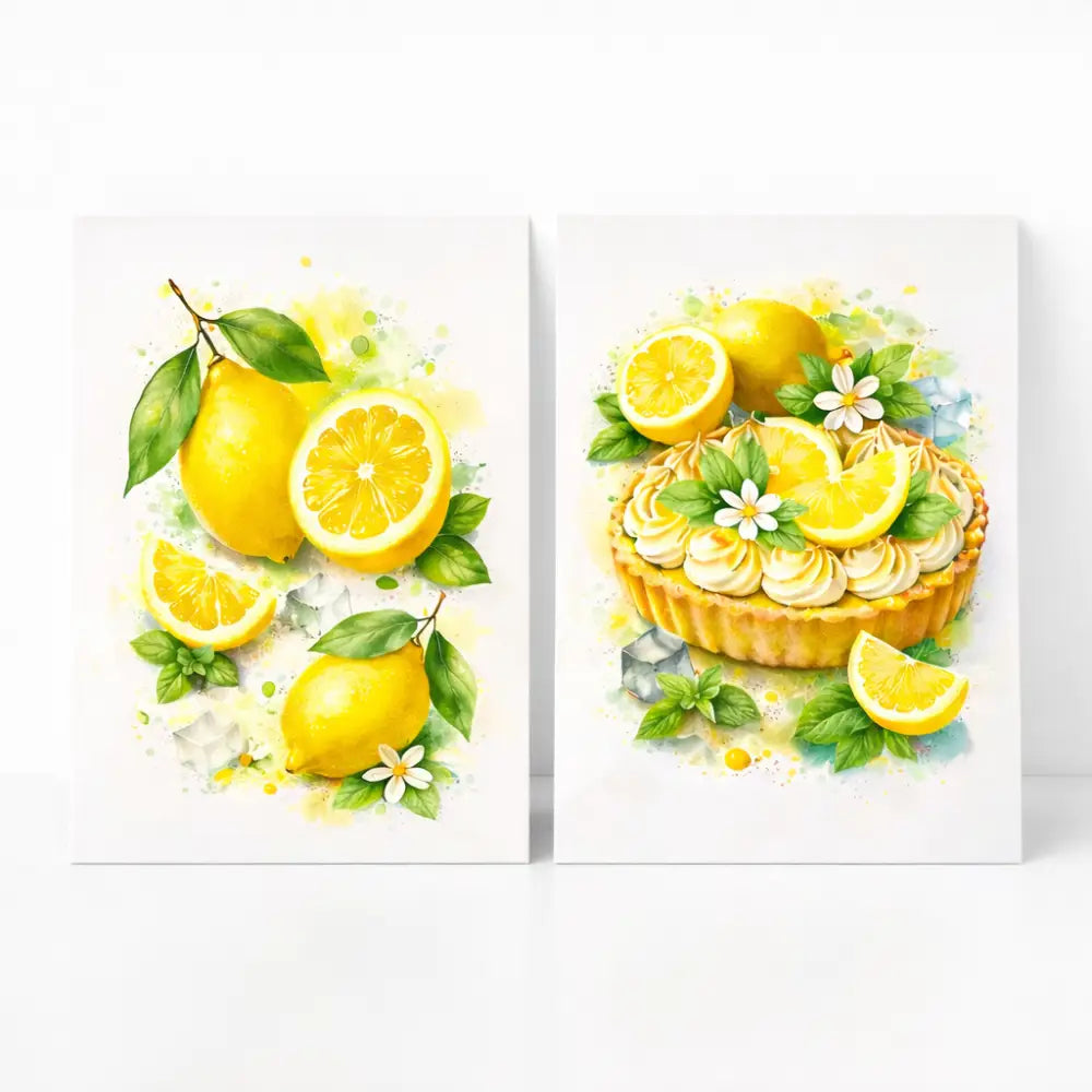 art mural cuisine moderne affiche citron à imprimer PDF