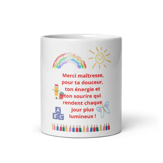 Mug Merci Maîtresse – Idée Cadeau de Fin d’Année École