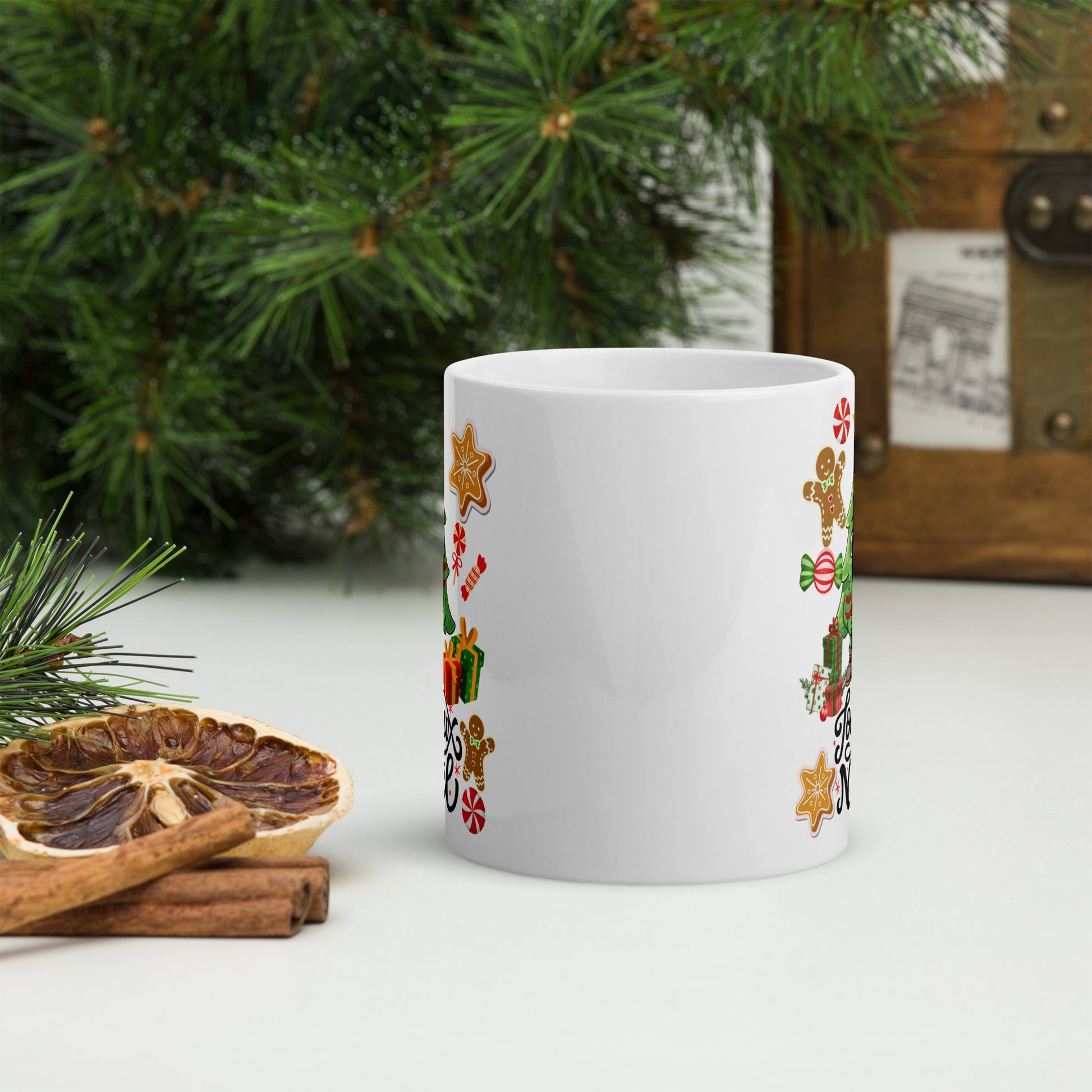 Mug Noël emballé en cadeau pour les fêtes
