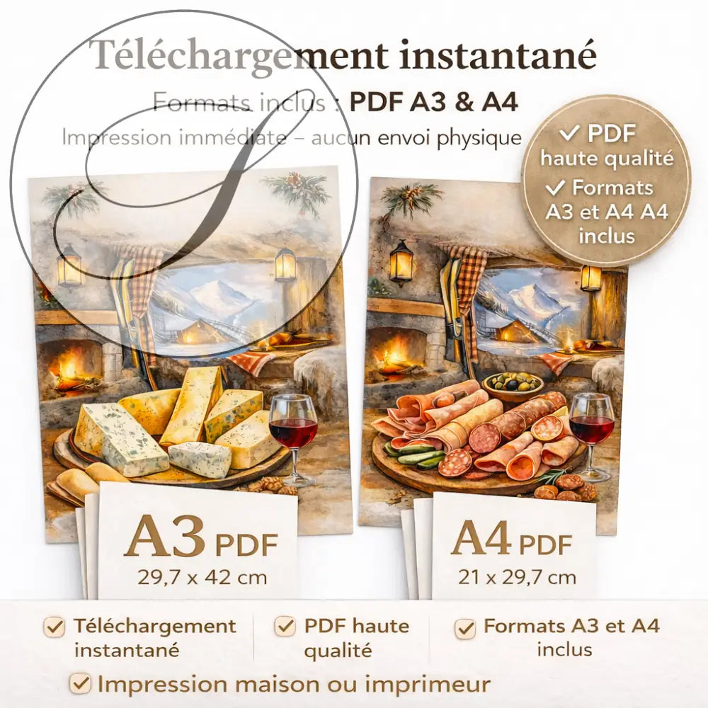 Poster Kitchen A3 A4 – Digital Download Kitchen Wall Art