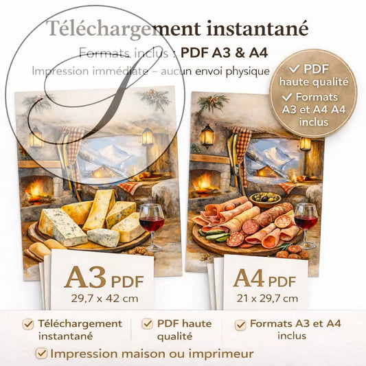 Poster Kitchen A3 A4 – Digital Download Kitchen Wall Art