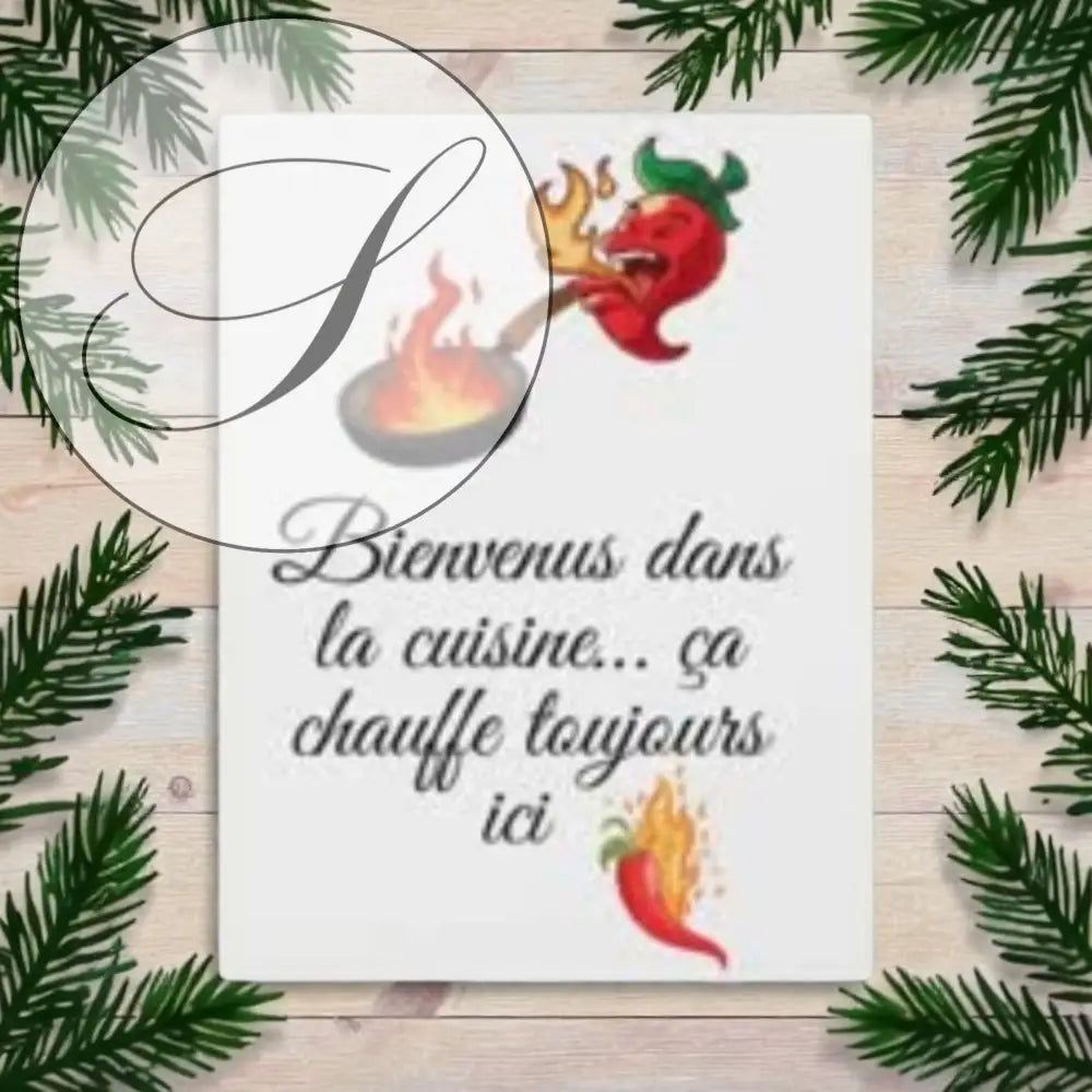Affiche cuisine à imprimer bienvenue dans ma cuisine, décoration murale cuisine