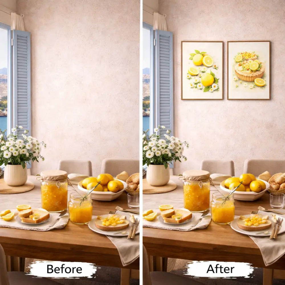 déco murale salle à manger citron atelier salad-dressing paris