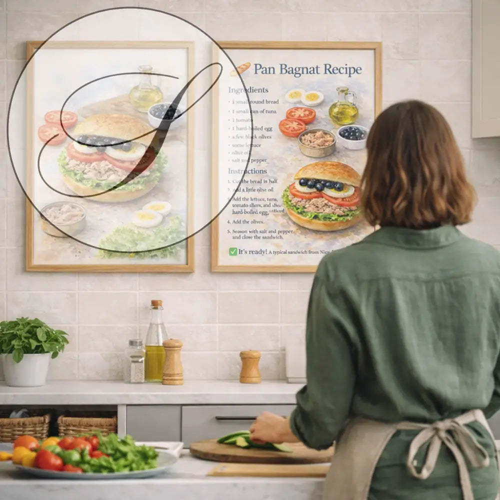 Décoration murale cuisine PDF à imprimer format A3 A4