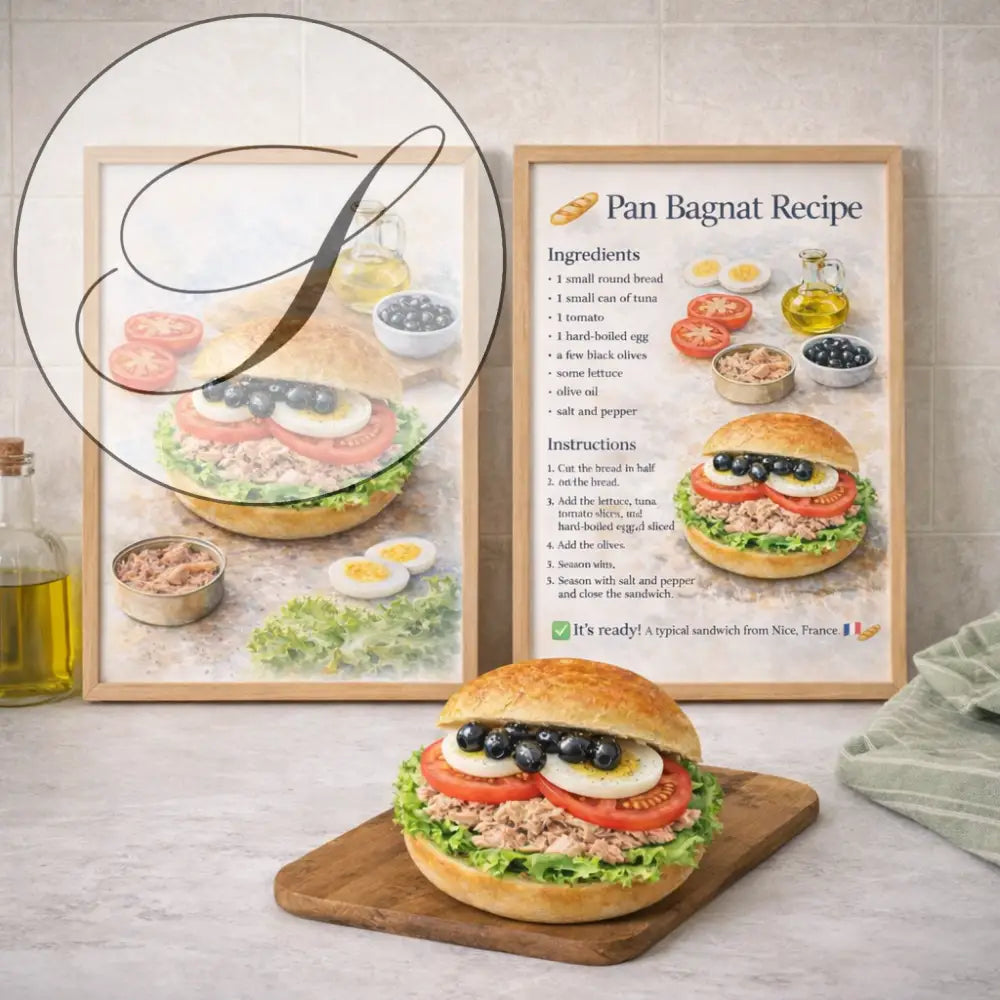 Affiche cuisine à imprimer pour décoration murale cuisine moderne