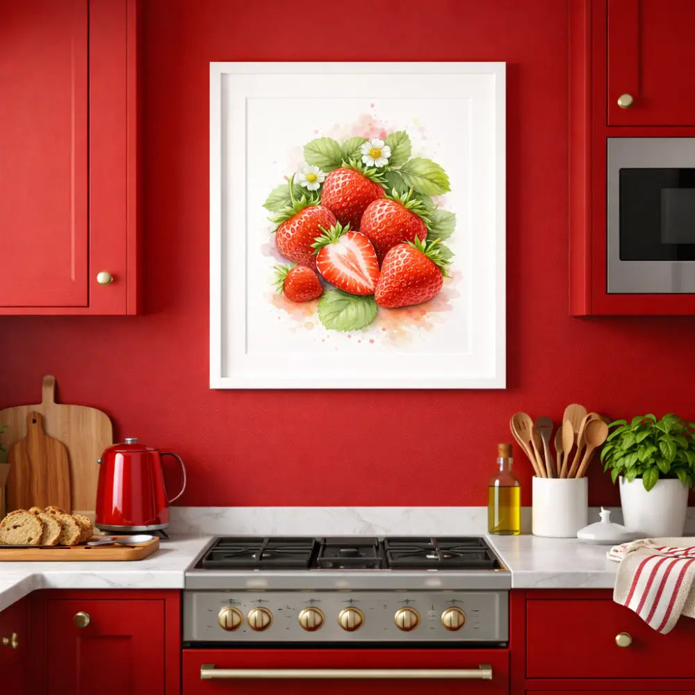 poster cuisine fraises à imprimer en pdf
