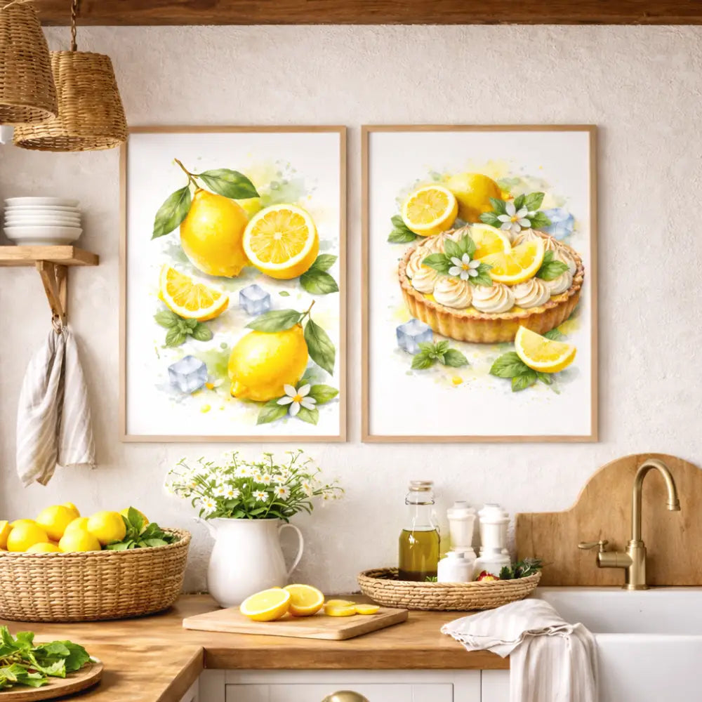 décoration cuisine moderne citron murale atelier salad-dressing paris