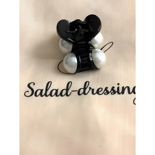 Petite pince-crabe pour cheveux perles IVONE salad-dressing