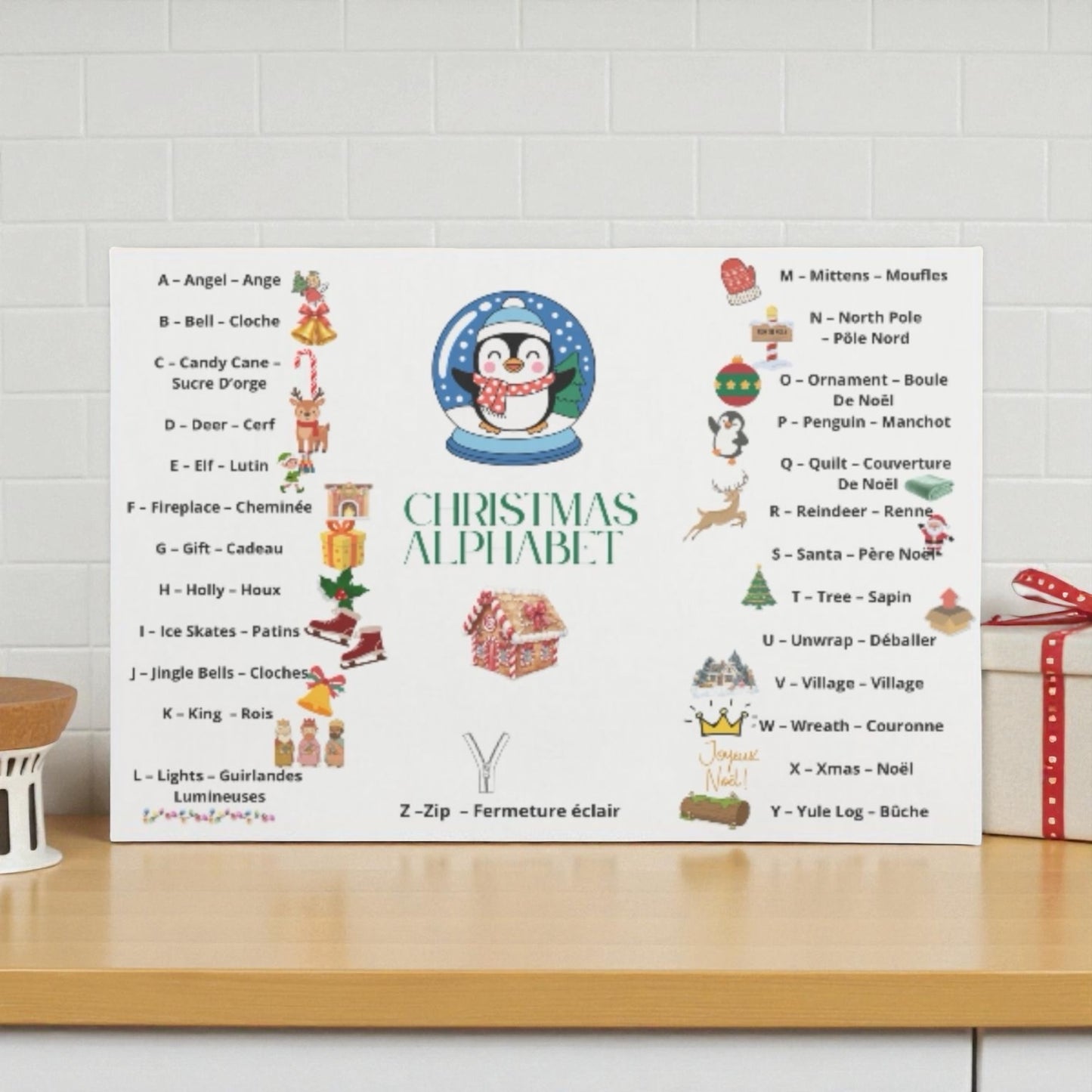 Poster alphabet anglais idéal pour anglais facile et cours