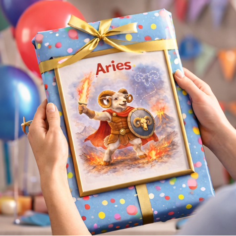 Poster Belier art mural minimaliste signe astrologique 