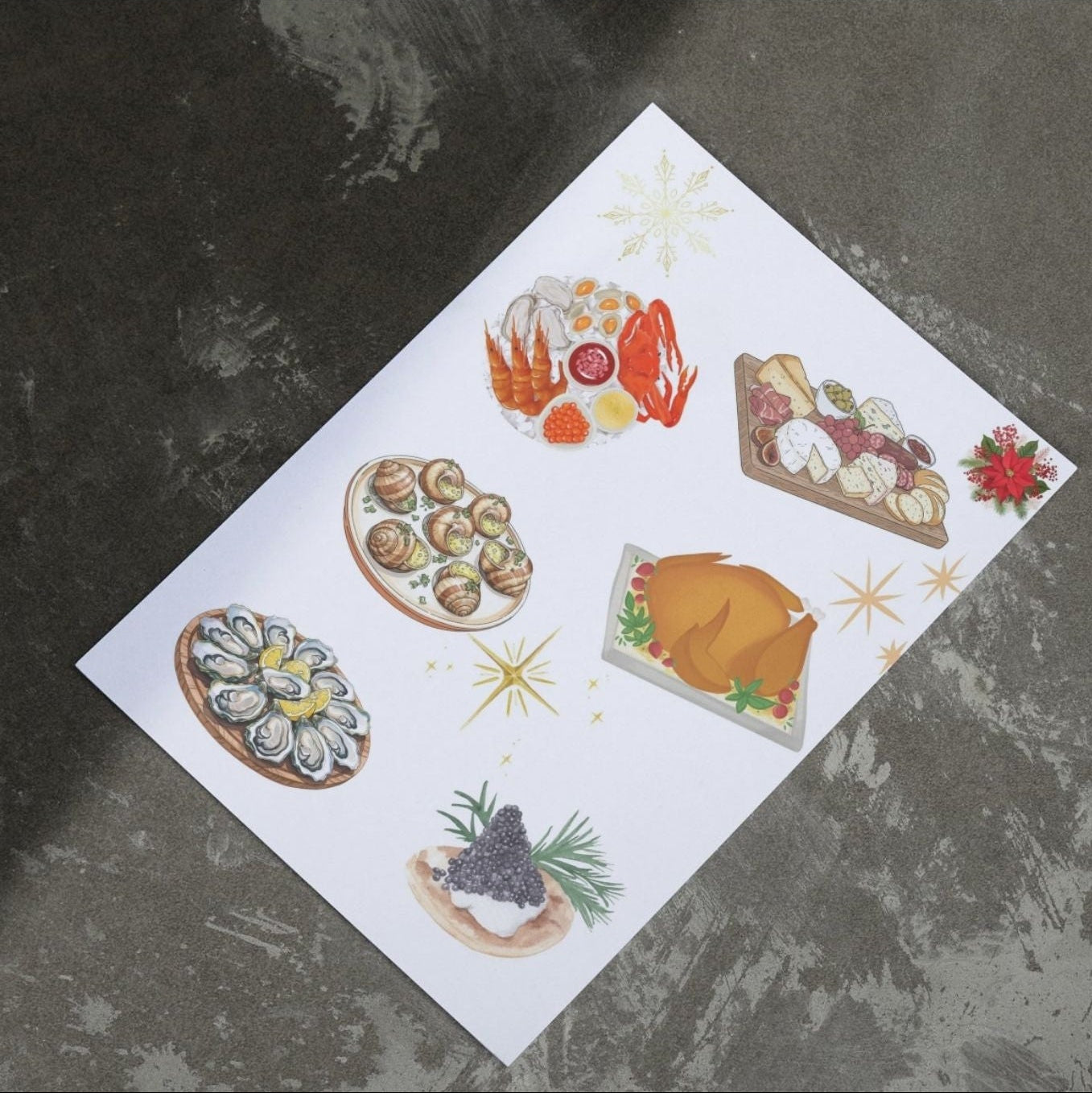 Poster christmas design, déco de salon pour les fêtes de fin d’année.