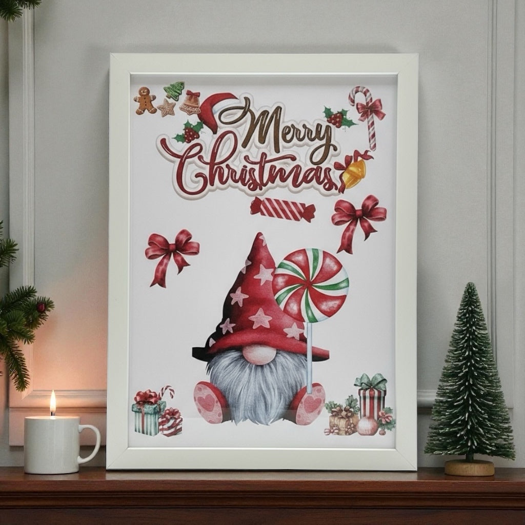 Affiche Noël à imprimer poster Christmas en PDF A3 et A4