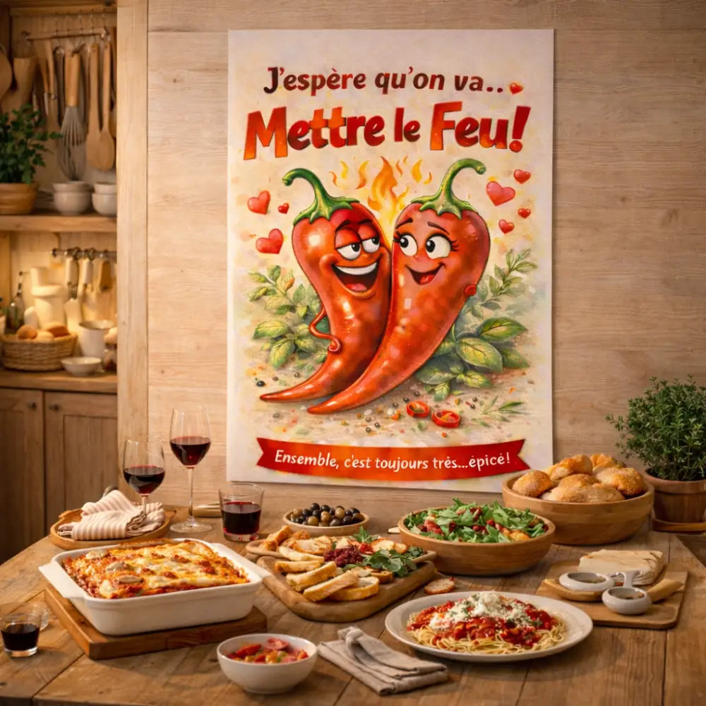 Affiche cuisine à imprimer PDF A3 et A4, déco murale cuisine