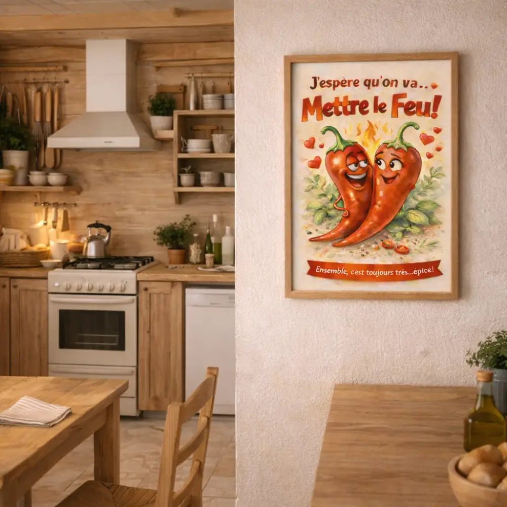 Affiche déco murale cuisine originale pour décoration intérieure