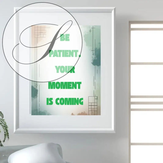 Affiche message motivation à imprimer, décoration murale minimaliste