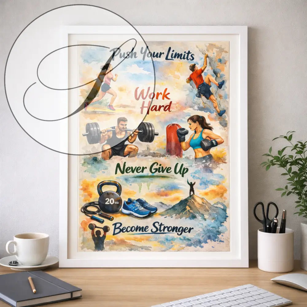 poster sport motivation citation inspiration salle de sport