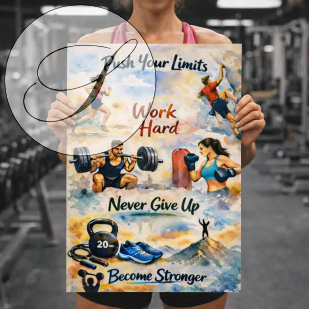 poster fitness motivation discipline mentale routine sport
