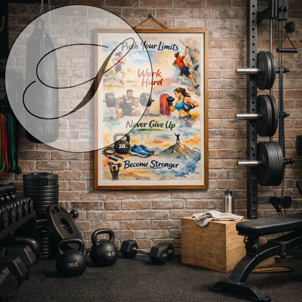 affiche dépassement de soi sport mental discipline motivation