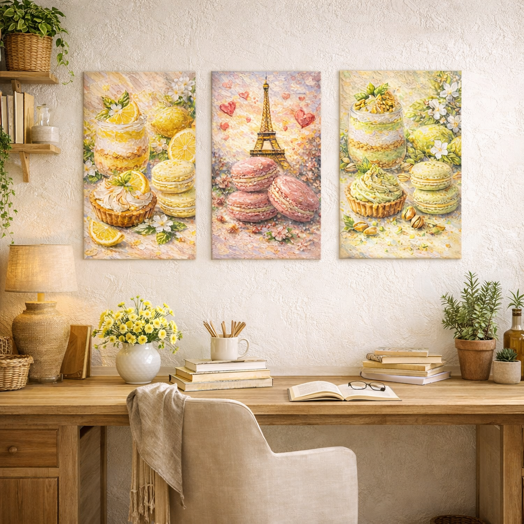 Poster mural cuisine dessert citron