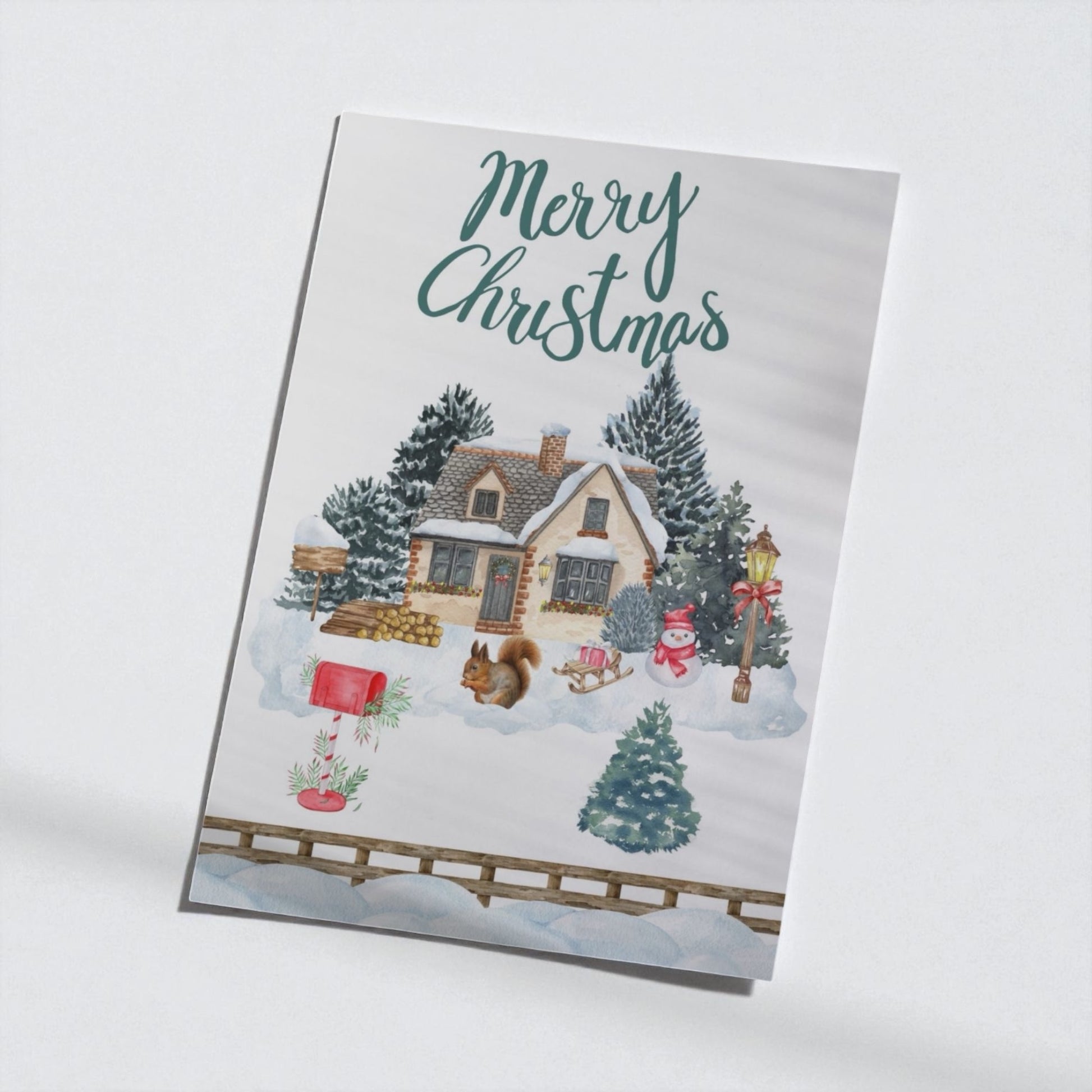 Affiche de Noël utilisée en décoration murale pour ambiance festive.