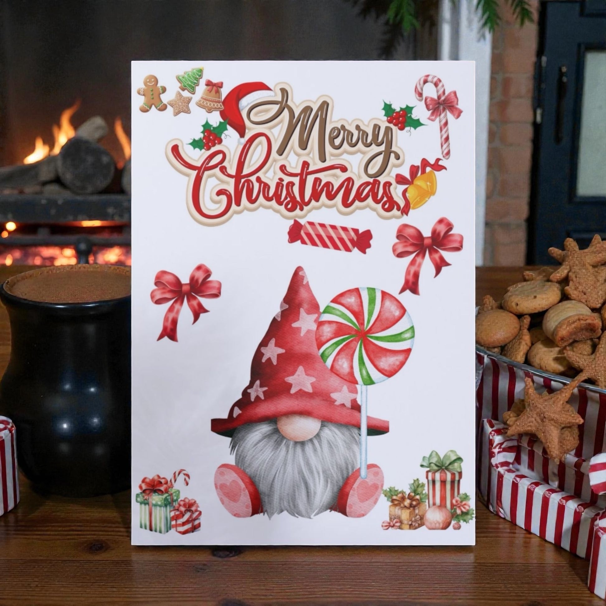 Poster Noël printable en PDF formats A3 et A4