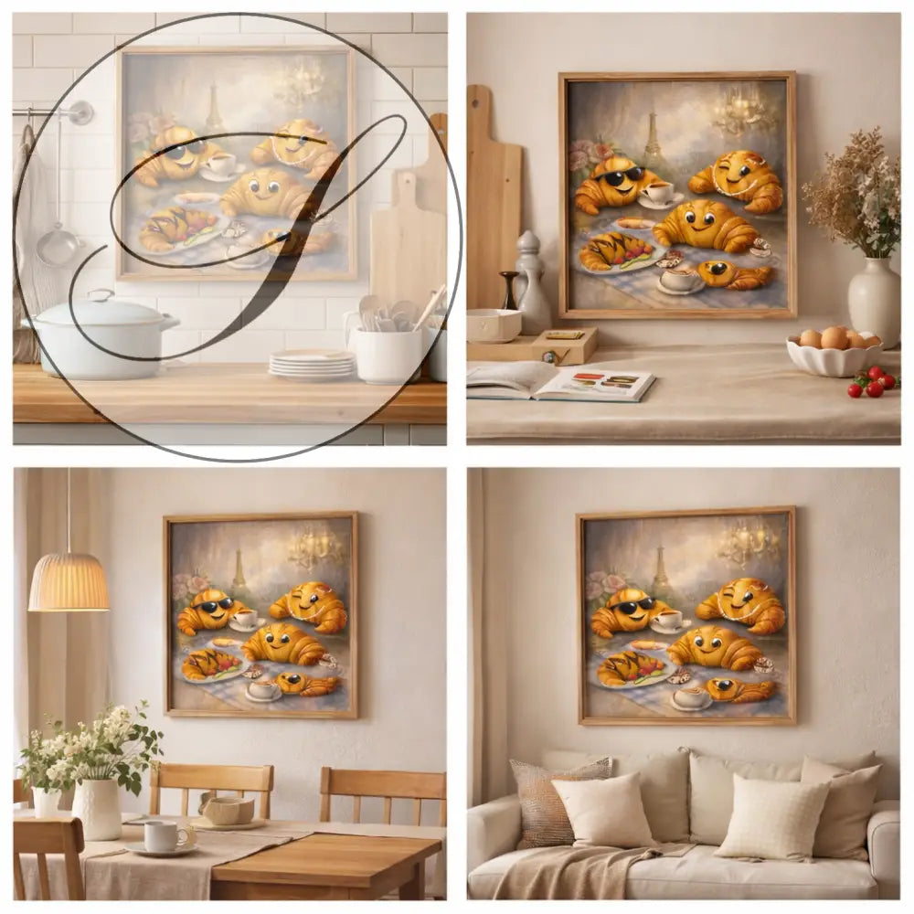 Déco murale Paris avec affiche cuisine au style chic
