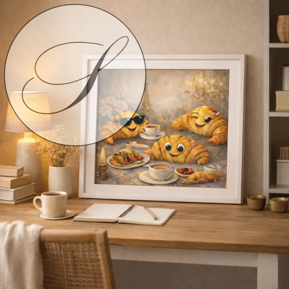 Affiche cuisine souvenir de Paris en déco murale chaleureuse