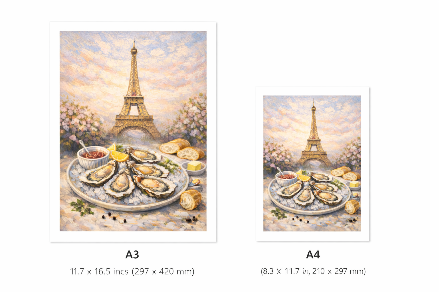 Poster Paris élégant pour deco mural inspiré des souvenirs de Paris