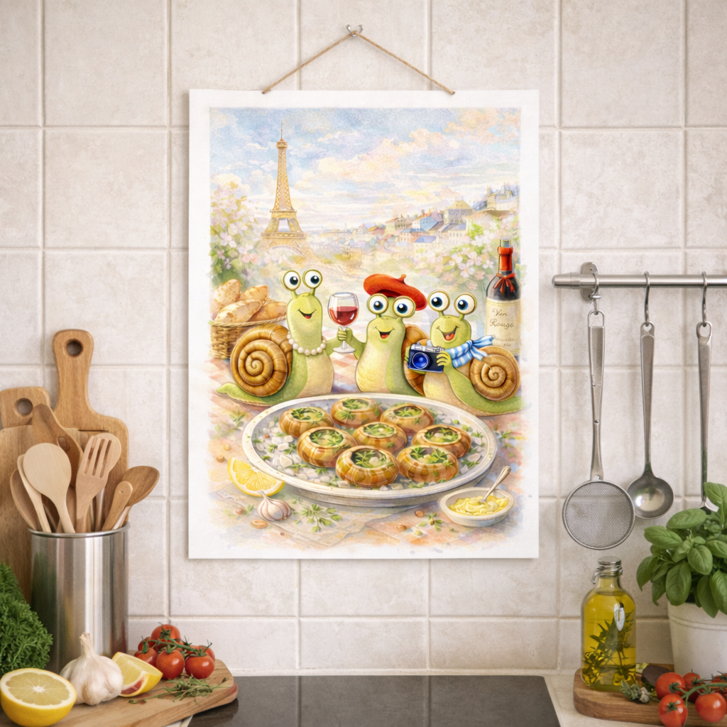 Poster Paris décoratif pour souvenirs de Paris en déco mur cuisine
