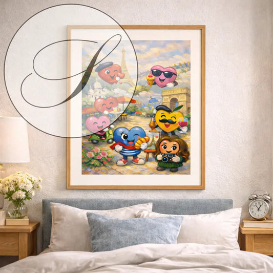 affiche Paris élégante en décoration murale moderne dans salon lumineux