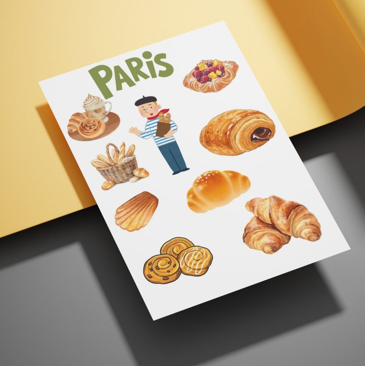 Affiche Paris sur un mur de salon pour une touche chic