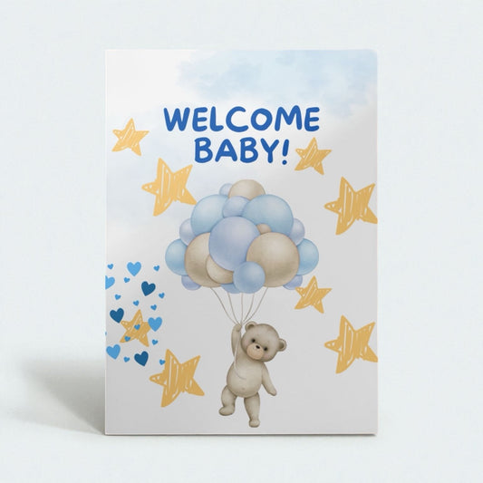 Poster Welcome Baby affiche naissance décoration chambre bébé