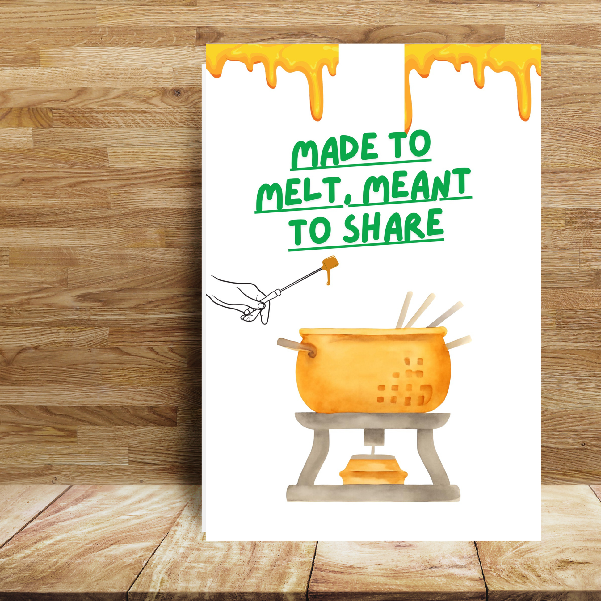 Printable kitchen wall art available in A4 and A3 formats